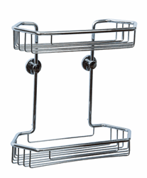 Double corner caddy with hook includes the no drilling required